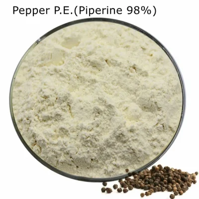 Pimienta 100 % natural PE (piperina 98 %) para mejorar el aroma y el sabor